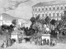 Gates of the King's Palace, Naples, 1860. Creator: W Thomas.