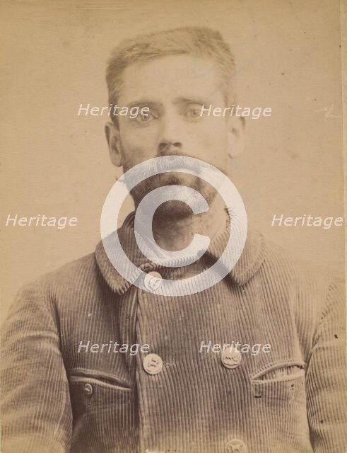 Segard. Philogone. 44 ans (35 ans inscrit sur la photo), né à Salond (Somme). Journalis..., 1891-95. Creator: Alphonse Bertillon.