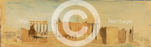 Ruins of Balbeck, 1844. Creator: Miner Kilbourne Kellogg.