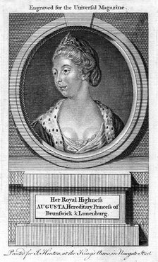 Princess Augusta Charlotte, Duchess of Brunswick-Wolfenbuttell, 18th century. Artist: Unknown