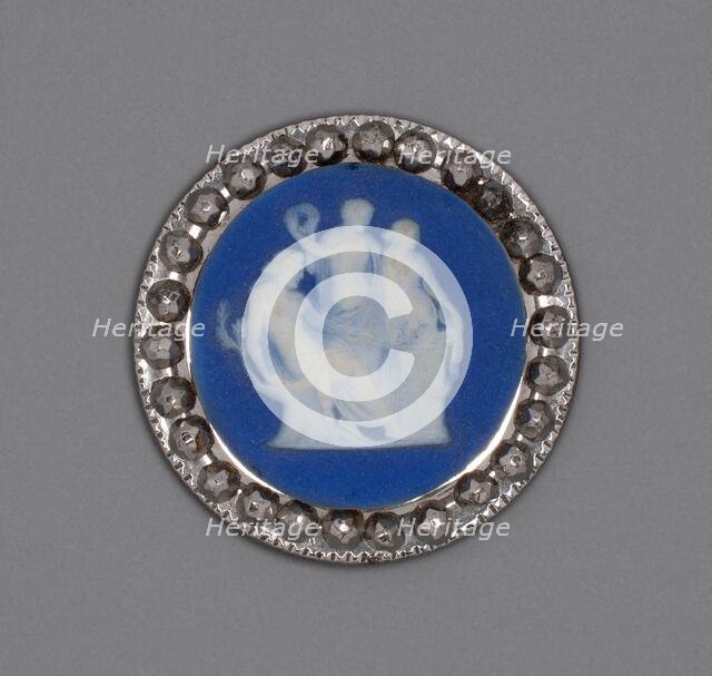 Button with Sacrifice to Hygieia, Burslem, Late 18th century. Creator: Wedgwood.
