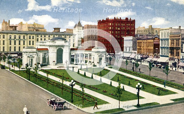 Gateway Park, Minneapolis, Minnesota, USA, 1910. Artist: Unknown