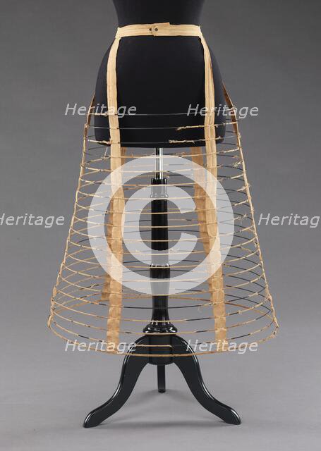 Cage crinoline, American, 1862-63. Creator: Worcester Skirt Company.