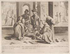Episode 25: In Rome Saint Bernardino cures a diseased young man; Episode 26: Saint Bern..., 1610-39. Creator: Bernardino Capitelli.