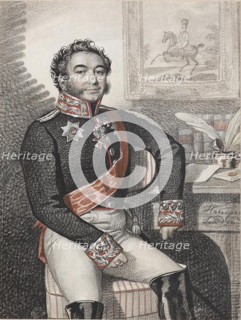 Portrait of Fyodor Petrovich Opochinin (1779-1852), 1826. Creator: Hampeln, Carl, von (1794-after 1880).