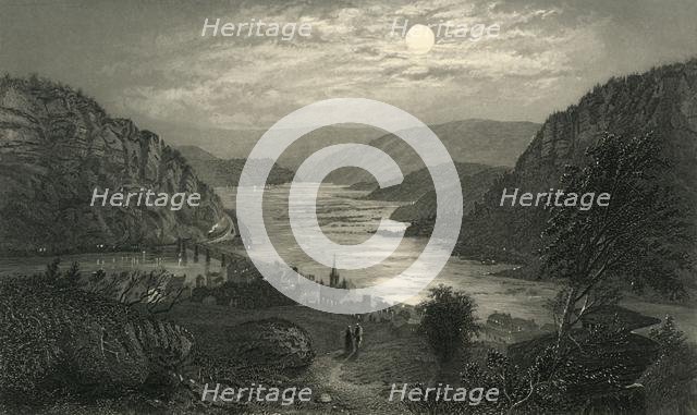 'Harper's Ferry by Moonlight', 1872. Creator: Robert Hinshelwood.