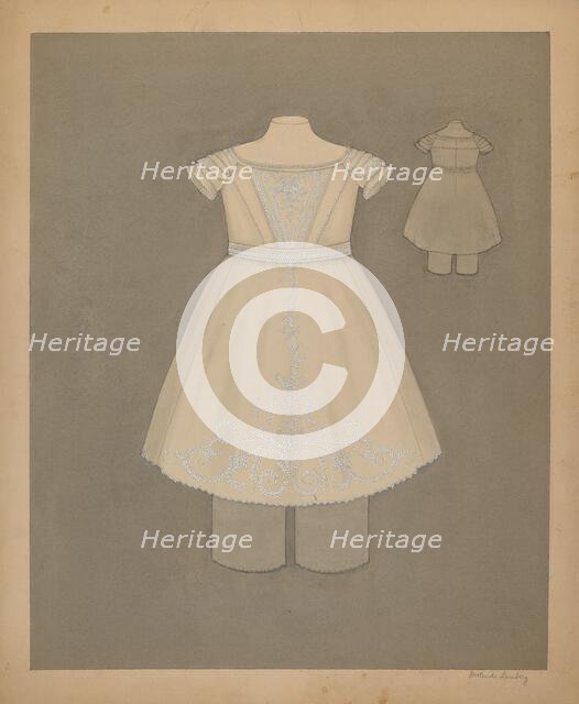 Child's Dress, c. 1937. Creator: Gertrude Lemberg.