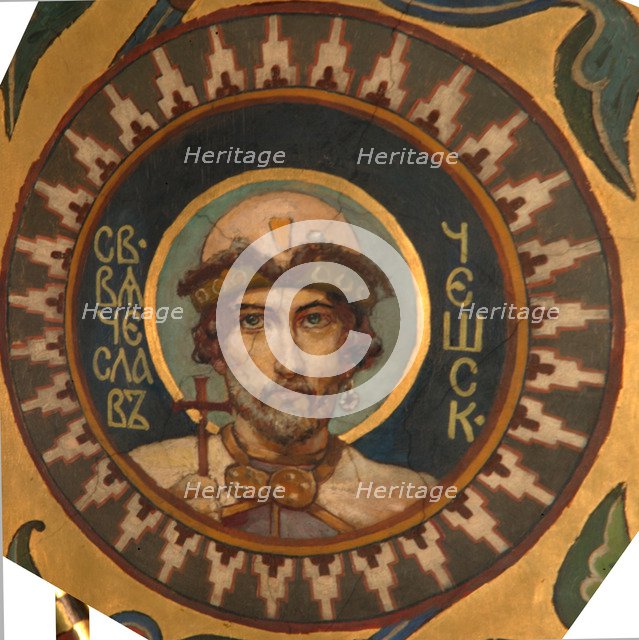 Saint Wenceslaus I, Duke of Bohemia, 1885-1896. Artist: Vasnetsov, Viktor Mikhaylovich (1848-1926)