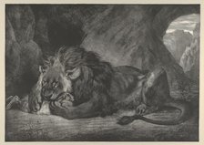 Lion of the Atlas Mountains, 1829-30., 1829-30. Creator: Eugene Delacroix.
