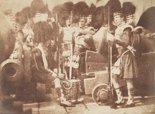 The 42nd Gordon Highlanders, Edinburgh Castle, 1843-47. Creators: David Octavius Hill, Robert Adamson, Hill & Adamson.