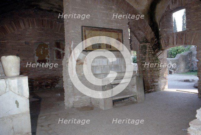 Interior of roman Food-Shop and Bar, Ostia, Italy, c2nd-3rd century. Artist: CM Dixon.