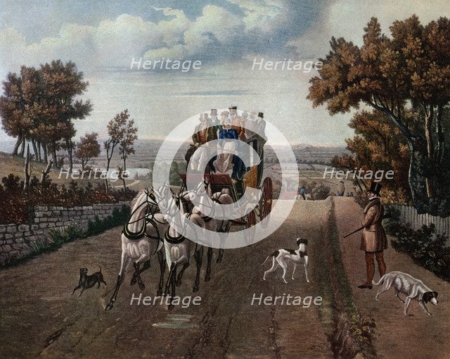 'Stage-Coach', 1827 (1927).Artist: George Hunt