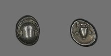 Drachm (Coin) Depicting a Shield, 5th-4th century BCE. Creator: Unknown.