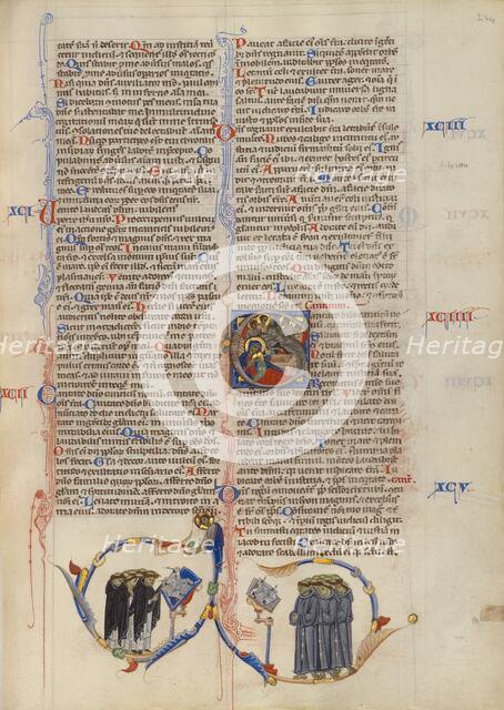 Initial C: The Nativity; Abbey Bible, about 1250-1262. Creator: Unknown.