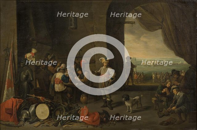 Guards of a Camp. Creator: Anon.