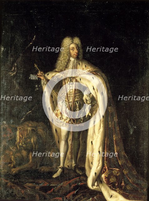 King Frederick IV of Denmark and Norway (1671-1730), um 1700. Creator: Le Coffre, Benoît (1671-1722).