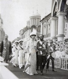 Tsar's family at the celebrations of the 300th anniversary of the House of Romanov, Russia, 1913. Artist: Unknown