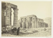 The Memnonium, Thebes, from the Plain, 1857. Creator: Francis Frith.