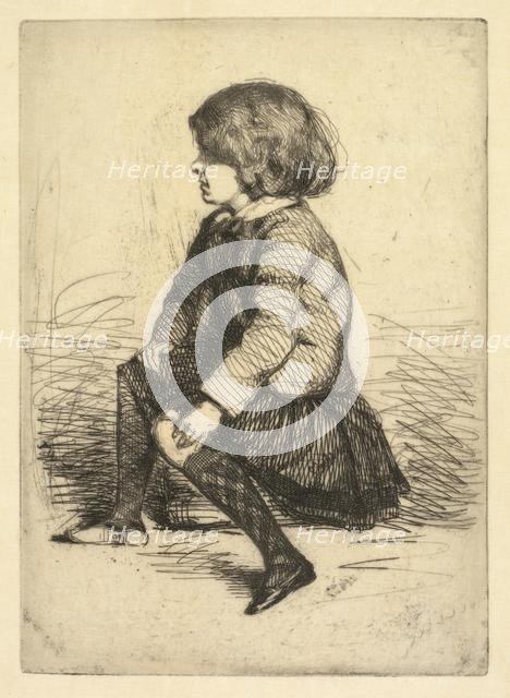 Seymour Haden Jr., Seated. Creator: James McNeill Whistler (American, 1834-1903).