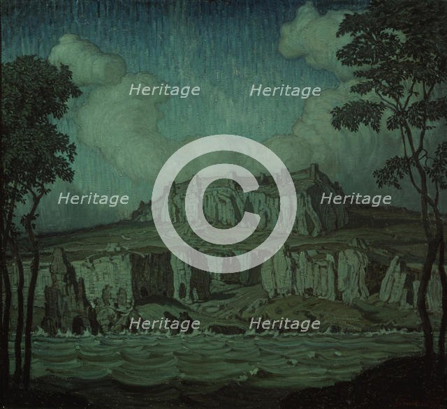 Seashore, 1907. Artist: Bogayevsky, Konstantin Fyodorovich (1872-1943)