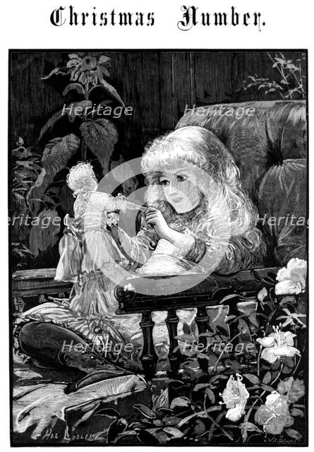 Dolly, Isn't Christmas Jolly?, drawn by Hal Ludlow, 1883. Creator: William James Palmer.