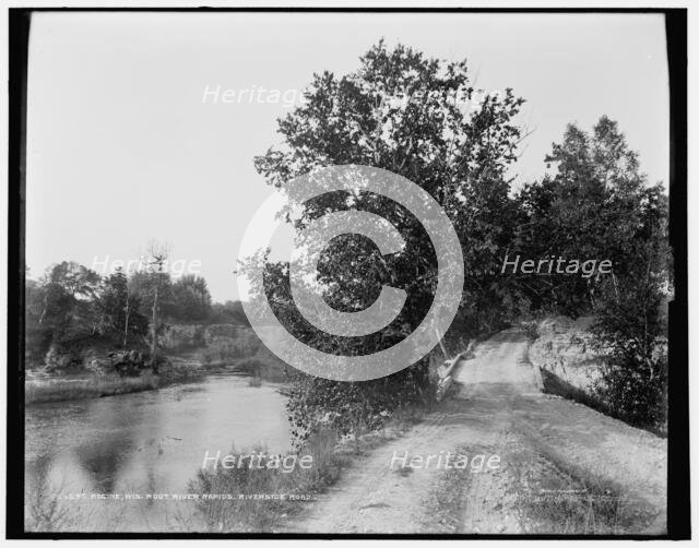 Racine, Wis., Root River rapids, Riverside Road, between 1880 and 1899. Creator: Unknown.