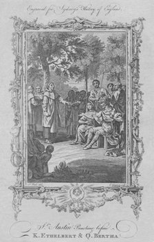 'St. Augustine Preaching before King Ethelbert & Queen Bertha', 1773.  Creator: Charles Grignion.