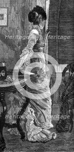 Somebody's Coming, 1881. Creator: Held.