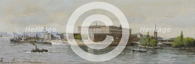 View of the Royal Palace, Stockholm, c1900s. Creator: Anna Palm de Rosa.