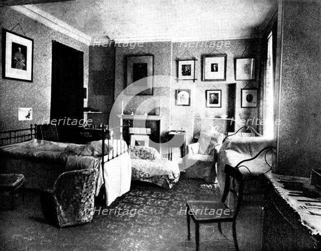 The Funeral of Mr. Gladstone: the room in which Mr. Gladstone died, 1898. Creator: George Watmough Webster & Son.