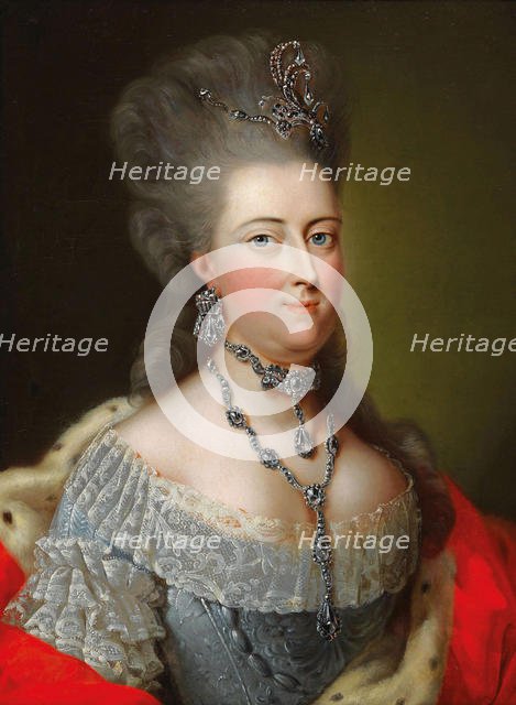 Portrait of Margravine Philippine of Brandenburg-Schwedt (1745-1800), Landgravine of Hesse-Kassel. Creator: Tischbein, Johann Heinrich, the Elder (1722-1789).