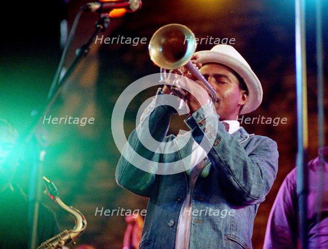 Roy Hargrove, Brecon Jazz Festival, Brecon, Powys, Wales, Aug 2005. Artist: Brian O'Connor.