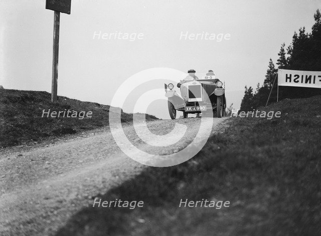 Lagonda open 2-seater of WH Oates competing in the Scottish Light Car Trial, 1922. Artist: Bill Brunell.