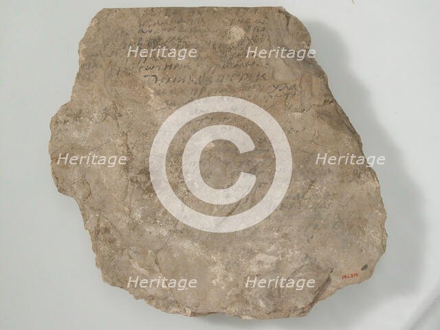 Ostrakon with Menander's "Sentences", Coptic, 580-640. Creator: Unknown.