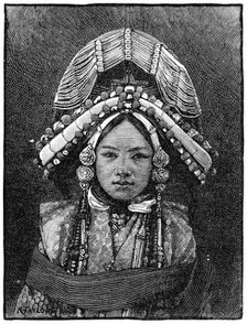 The Ranee of Sikkim, 1889. Artist: Unknown