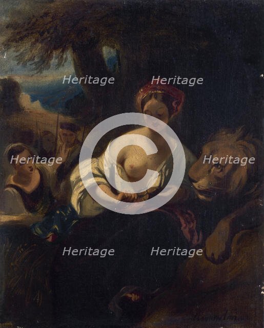 Le lion amoureux, c.1836. Creator: Camille Joseph Etienne Roqueplan.