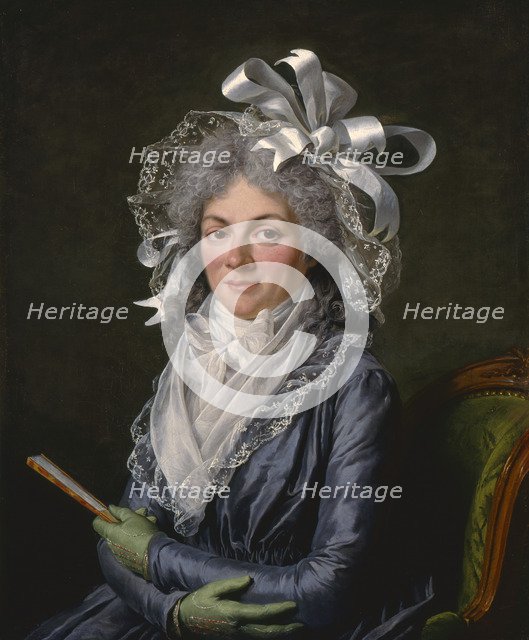 Portrait of Madame de Genlis (1746-1830), 1790. Artist: Labille-Guiard, Adélaïde (1749-1803)