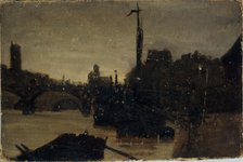 Pont des Arts, c1870. Creator: Charles-Emile Cuisin.