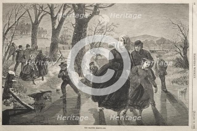 The Skating Season - 1862, 1862. Creator: Winslow Homer (American, 1836-1910).