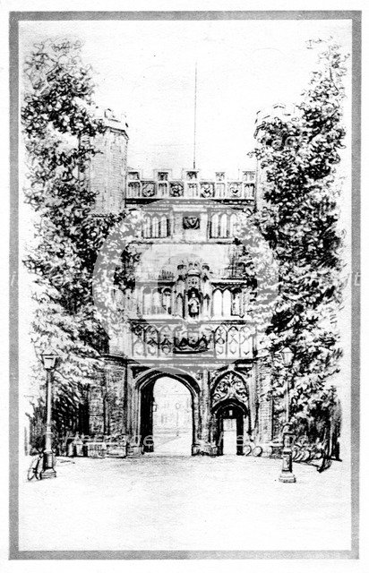 Trinity College, Cambridge, early 20th century. Artist: Unknown