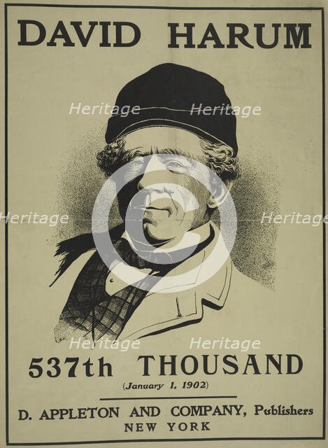 David Harum, c1895 - 1911. Creator: Unknown.