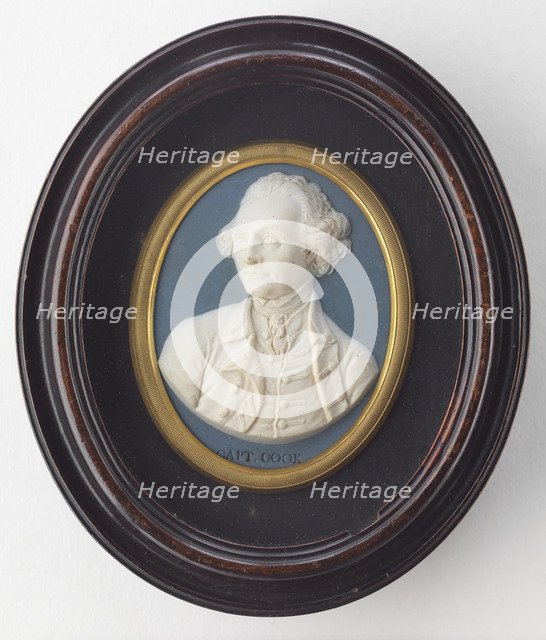 Captain James Cook (Wedgwood portrait medallion), ca 1776. Artist: Anonymous  