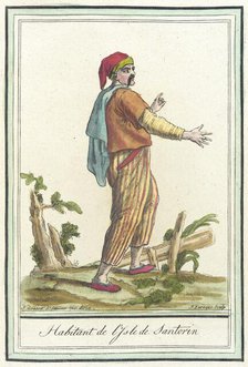 Costumes de Différents Pays, 'Habitant de l'Isle de Santorin', c1797. Creator: Jacques Grasset de Saint-Sauveur.