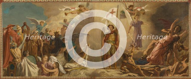 Esquisse pour l'église de Saint-Germain-des-Prés : Le Jugement Dernier, c.1872. Creator: Alexandre Jean Baptiste Hesse.