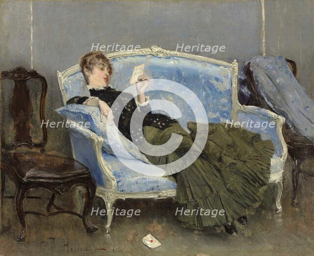 La Lettre, 1880. Creator: Helleu, Paul César (1859-1927).