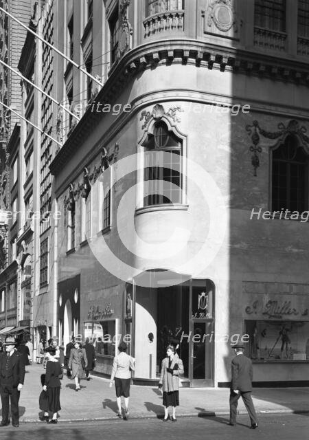 I. Miller shoe store, business at 5th Ave and 54th St., New York City, 1939. Creator: Gottscho-Schleisner, Inc.