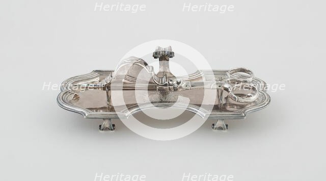 Candle Snuffer with Tray, France, 1751. Creator: Joachim Martin.