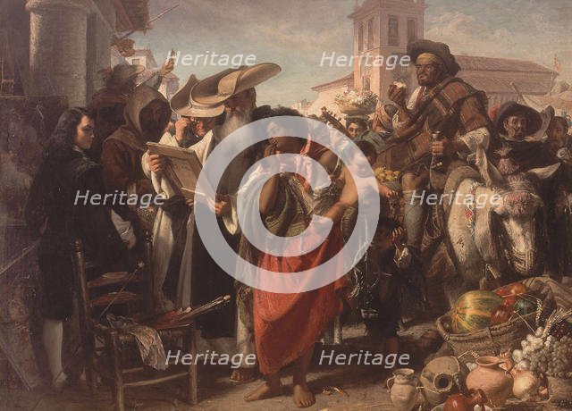 The Early Career of Murillo, 1865. Creator: Phillip, John (1817-1867).