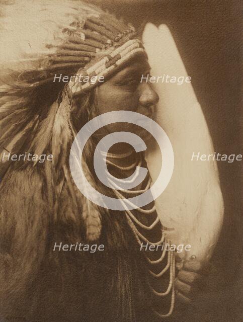 Three Feathers-A Nez Perce Native American, 1905. Creator: Edward Sheriff Curtis.