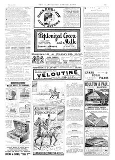 Page of advertisements, 1895. Creator: Unknown.